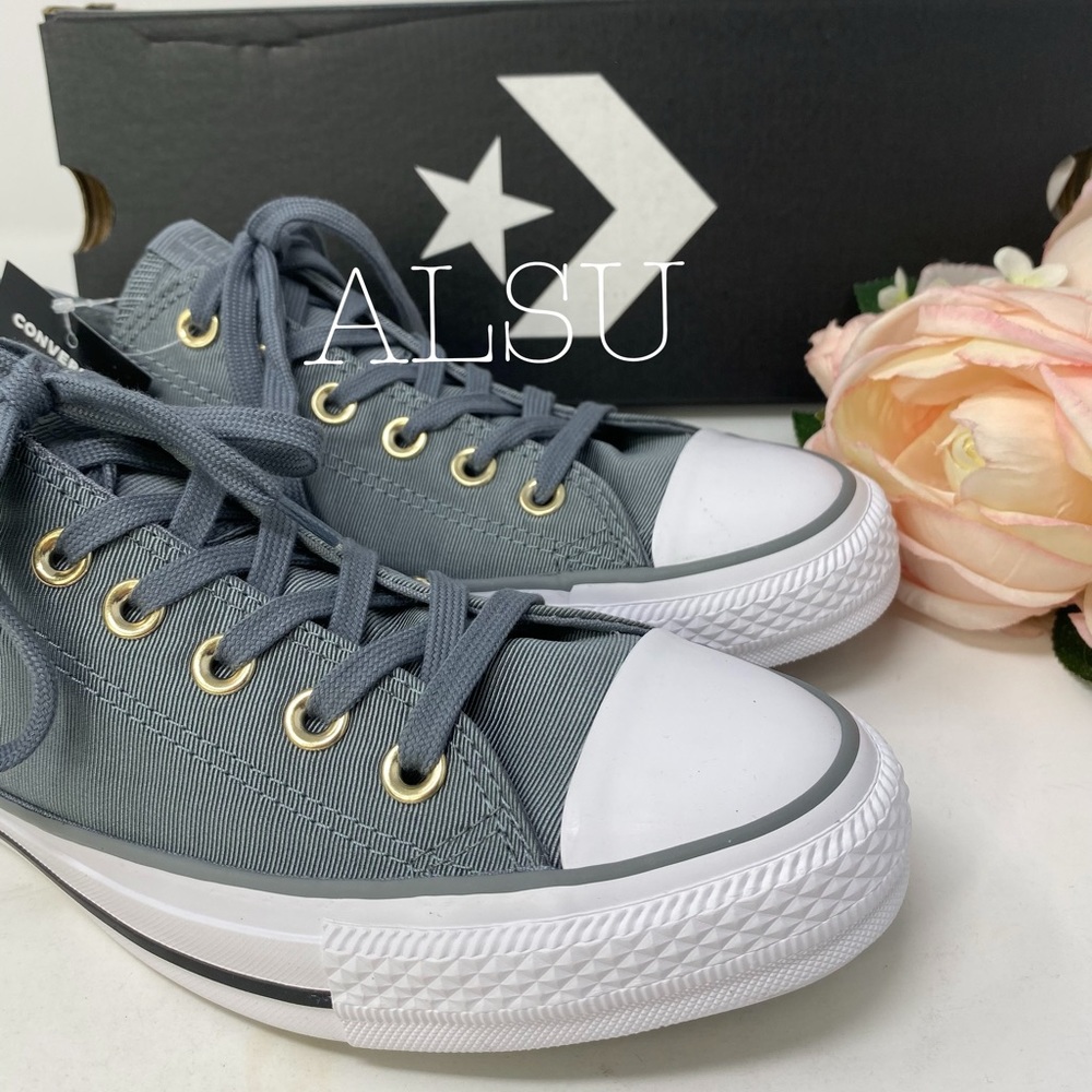 Converse Ctas Low Top Canvas Cool Grey W AUTHENTIC - Picture 6 of 8